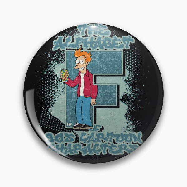 Item preview, The Alphabet of 90s Cartoon Characters Letter F is for Fry designed and sold by More-dan-Prints.