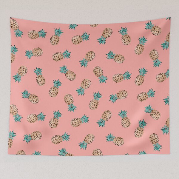 Item preview, Colorful gold pineapple pattern  designed and sold by NaughtyCat.