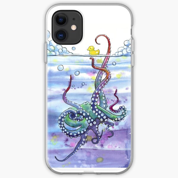 Bath Time Octopus iPhone Soft Case