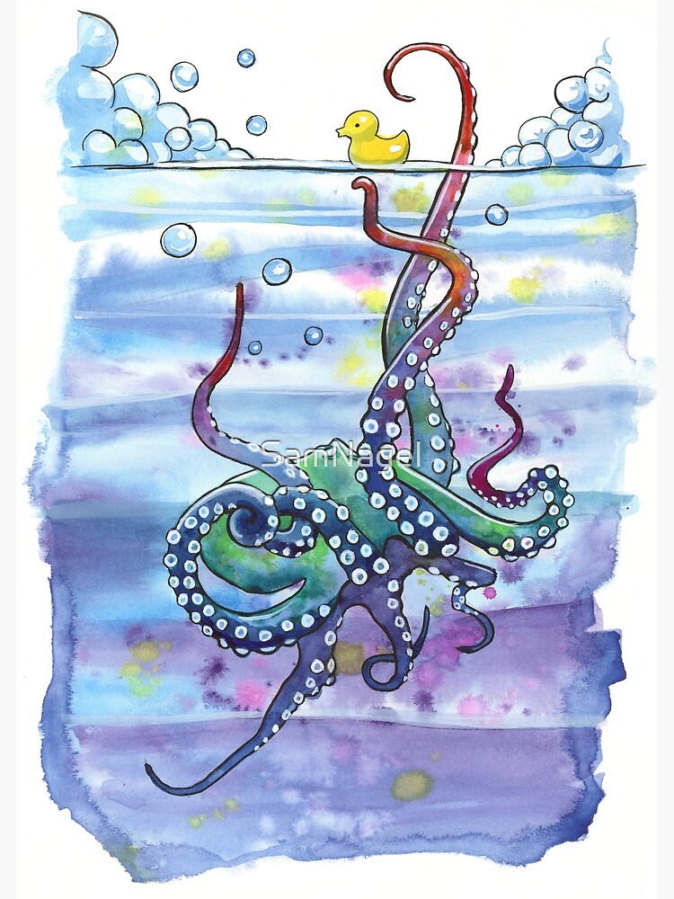 Bath Time Octopus by SamNagel