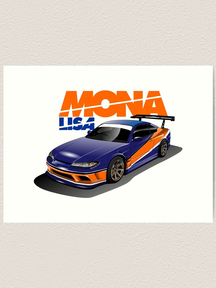 Monalisa Nissan Silvia S15 Art Print By Igenidz Redbubble