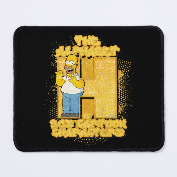 Item preview, The Alphabet of 90s Cartoon Characters Letter H is for Homer designed and sold by More-dan-Prints.