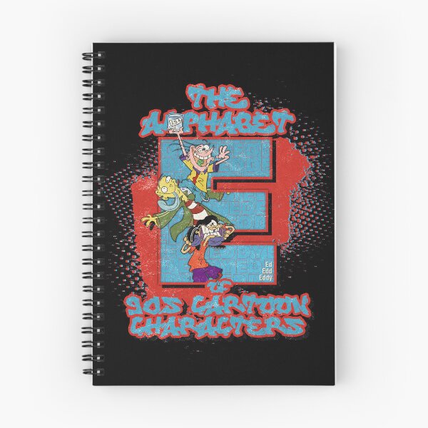 Item preview, The Alphabet of 90s Cartoon Characters Letter E is for Ed, Edd, and Eddy designed and sold by More-dan-Prints.