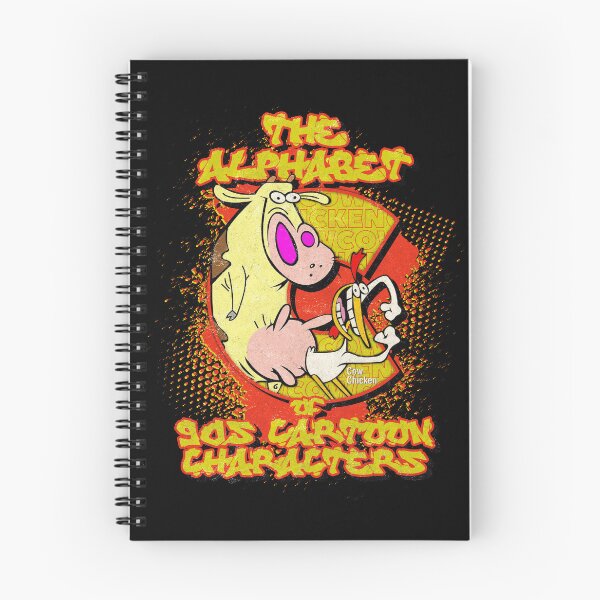 Item preview, The Alphabet of 90s Cartoon Characters Letter C is for Cow and Chicken designed and sold by More-dan-Prints.