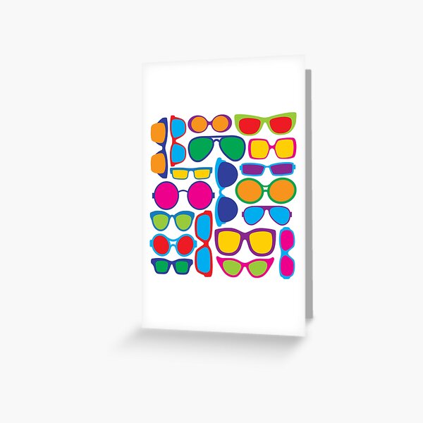 Eyeglasses Pattern Greeting Card