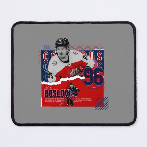 Item preview, jack roslovic hockey paper poster blue jackets designed and sold by flakesand.