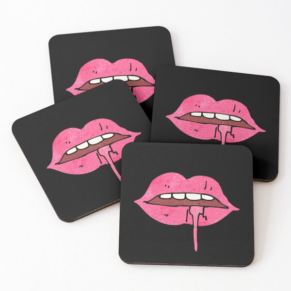 Item preview, Drooling lip - pink colour lip artwork designed and sold by The-Meraki-Man.