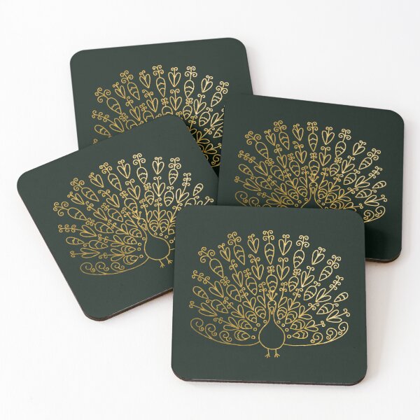 Item preview, 1920s peacock gold foil designed and sold by Ema Tudose.