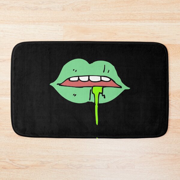 Item preview, Drooling lip - Green colour saliva dripping lip artwork designed and sold by The-Meraki-Man.