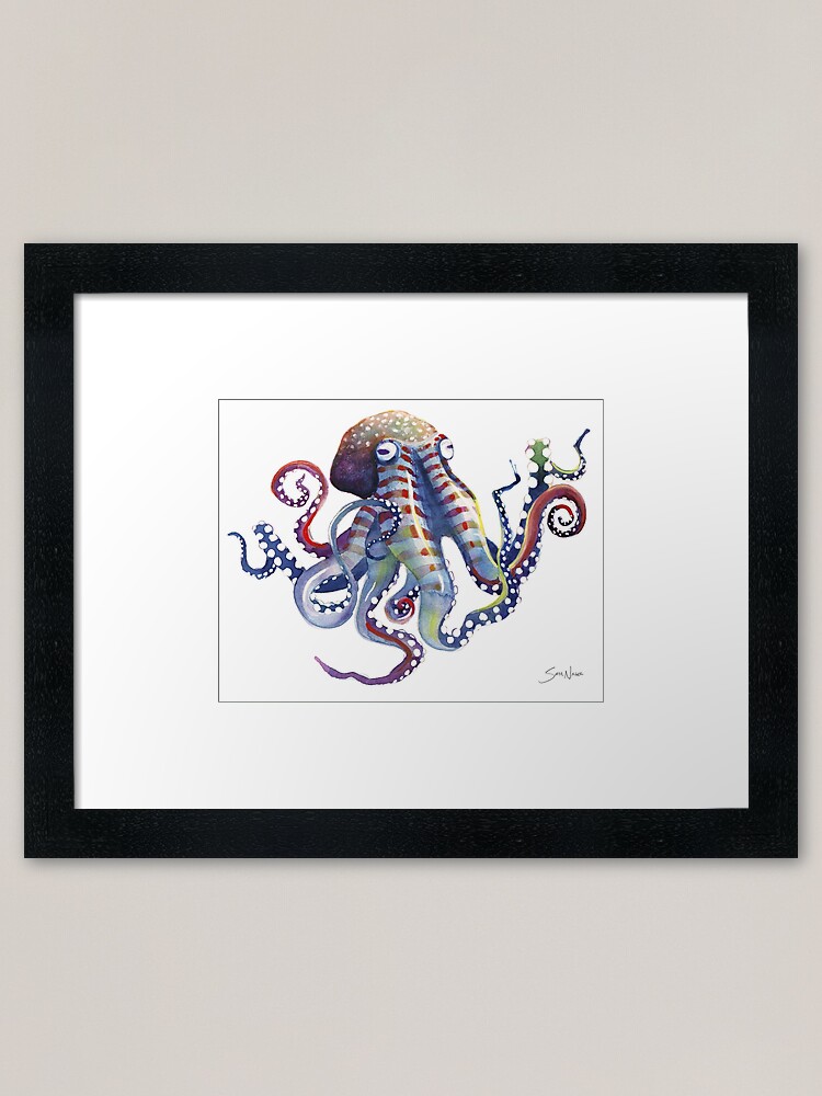 Alternate view of Octopus Framed Art Print