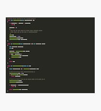 Source Code Photographic Print
