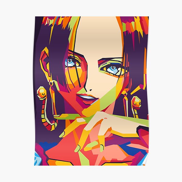 Boa Hancock One Piece On Wpap Art Poster For Sale By Fathuriman14 Redbubble 