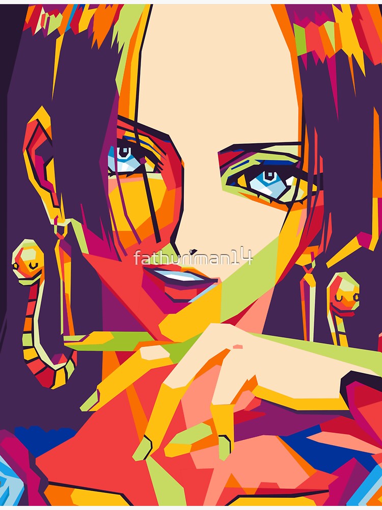 Boa Hancock One Piece On Wpap Art Sticker For Sale By Fathuriman14 