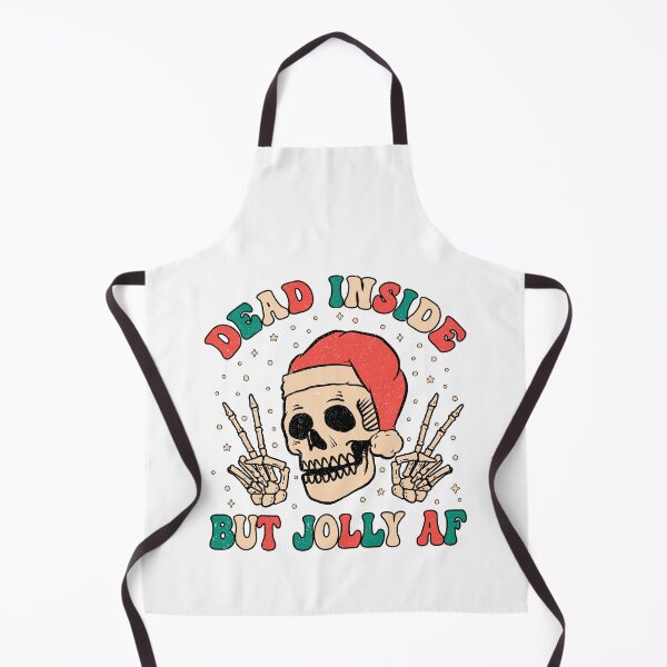 Item preview, Dead inside but Jolly AF Funny Skeleton Christmas designed and sold by mkzmerch.