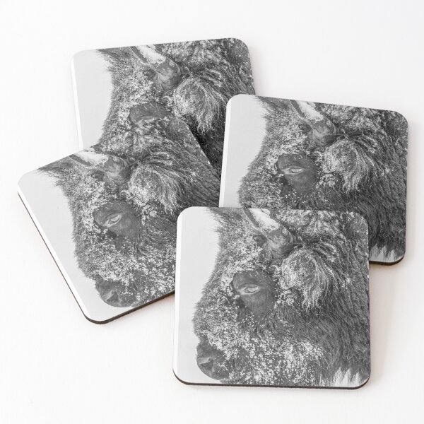 Item preview, Bison in winter black and white designed and sold by Ingo Gerlach.