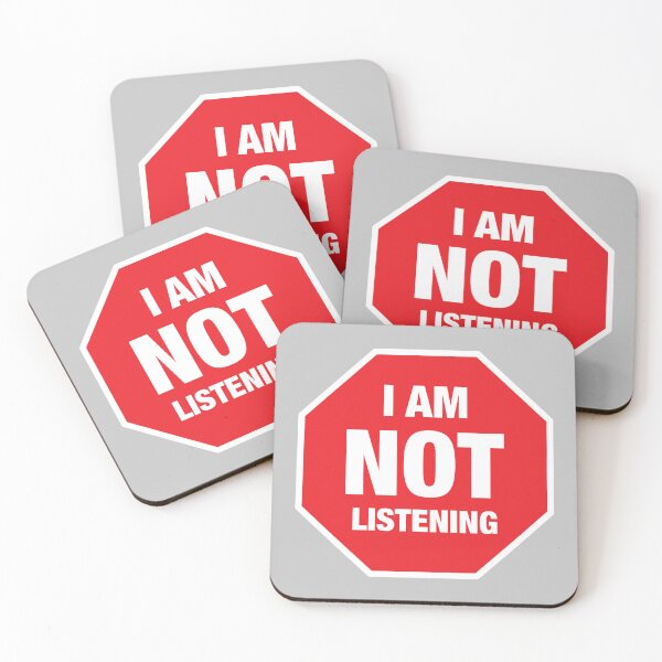 Item preview, Stop I Am Not Listening designed and sold by ortegasg.