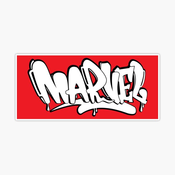 MARVEL Sticker for Sale by znryy