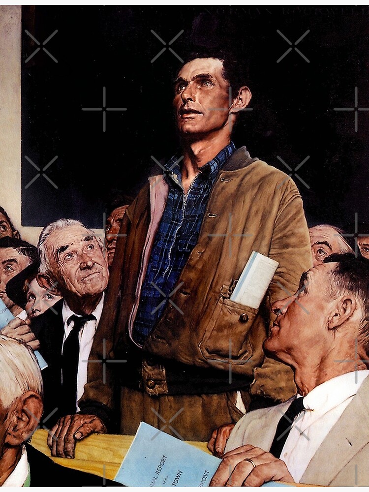 norman rockwell freedom Of Speech vintage