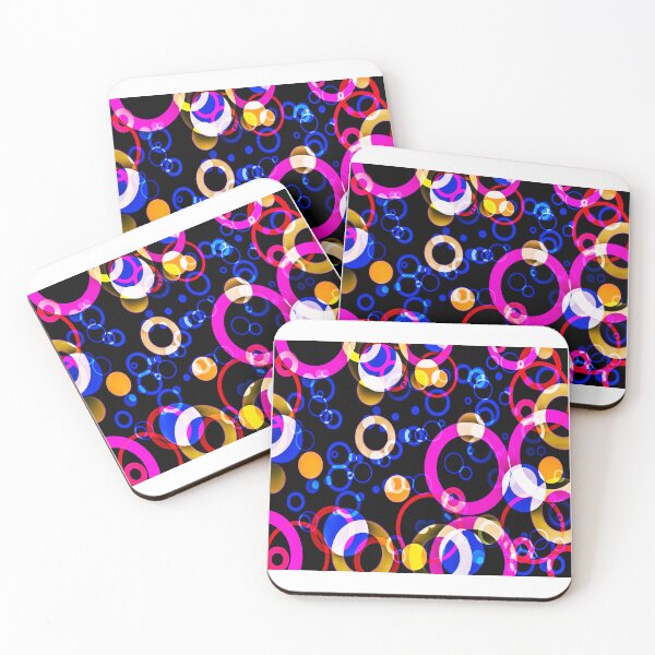 Item preview, Cute Bubbles, Retro Abstract Multi Color Pattern designed and sold by Mr-true-design.