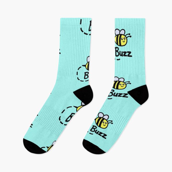 Item preview, Cute buzzing bee-light blue designed and sold by charmednight.