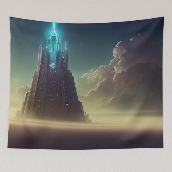 Item preview, Aquamarine Tower designed and sold by OccultDreams.