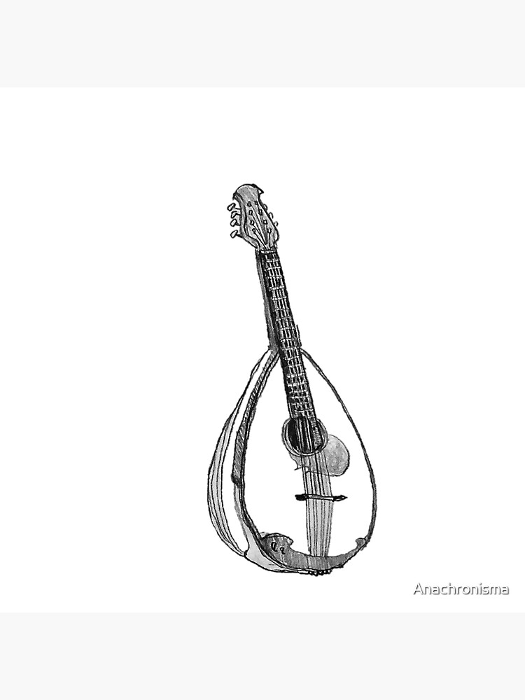 "Mandolin" Sticker for Sale by Anachronisma Redbubble