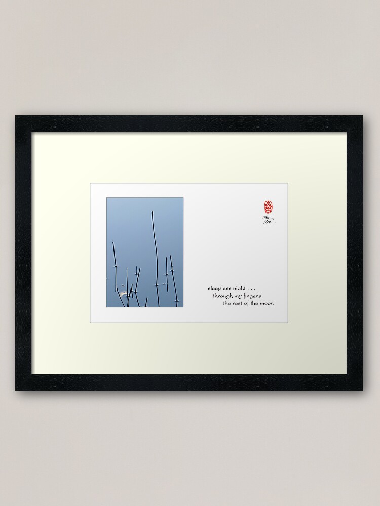 Alternate view of sleepless night Framed Art Print