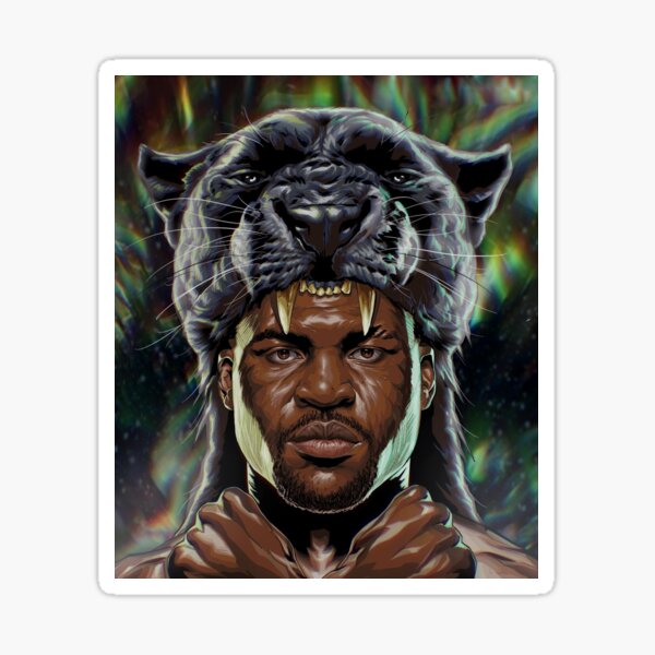 “Francis Ngannou Illustration” Sticker for Sale by indungsuku | Redbubble