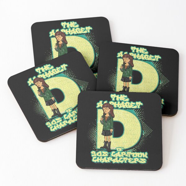 Item preview, The Alphabet of 90s Cartoon Characters Letter D is for Daria designed and sold by More-dan-Prints.