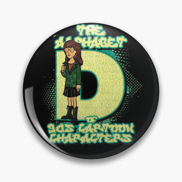 Item preview, The Alphabet of 90s Cartoon Characters Letter D is for Daria designed and sold by More-dan-Prints.