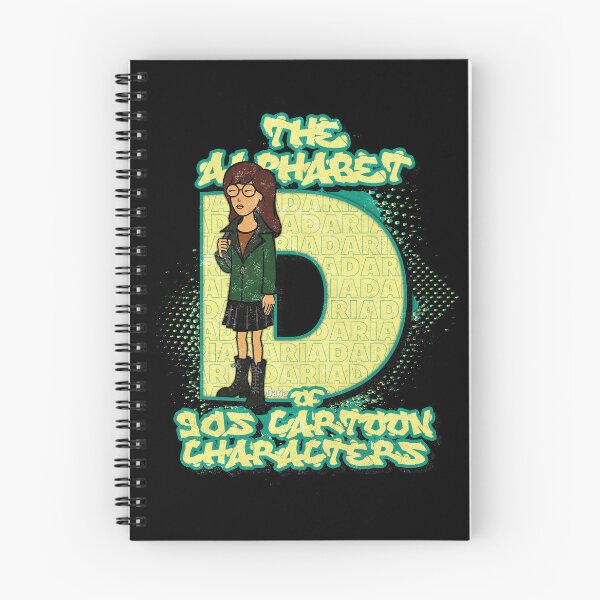 Item preview, The Alphabet of 90s Cartoon Characters Letter D is for Daria designed and sold by More-dan-Prints.