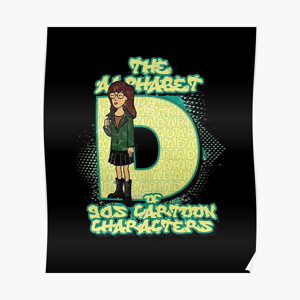 Cartoon Characters Letter D