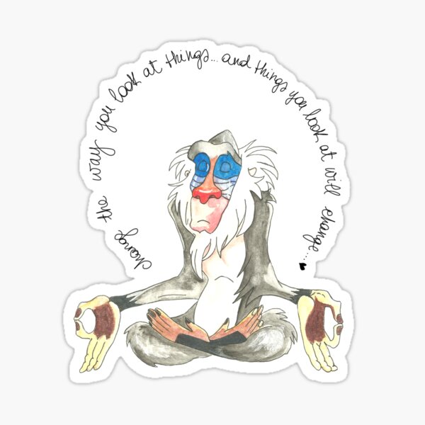 Wise Rafiki Sticker
