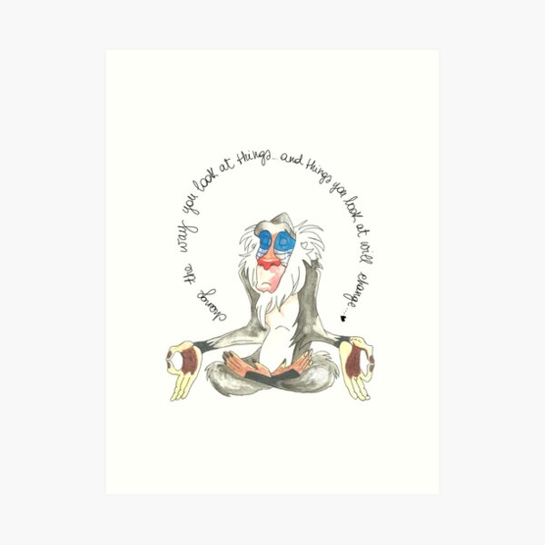 Wise Rafiki Kunstdruck
