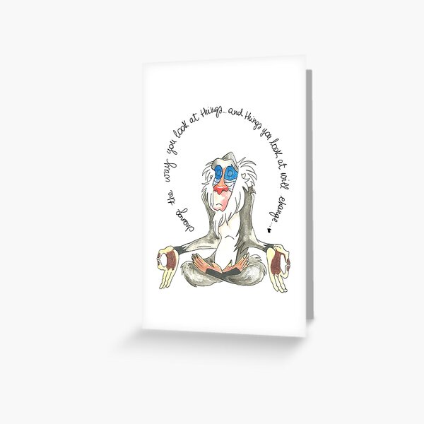 Wise Rafiki Greeting Card