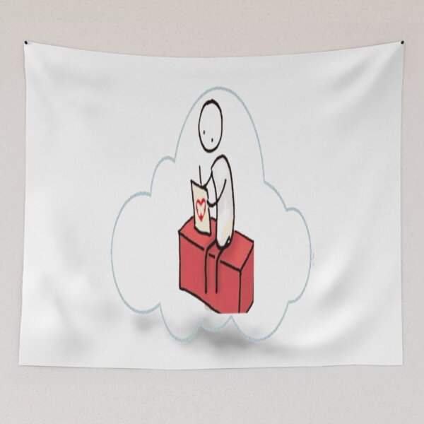 Item preview, Hand drawn human stories. "A man writes a love letter."  designed and sold by ErisMerch.