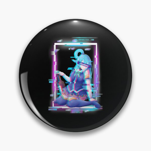 Item preview, Aqua Konosuba Inspired Glitch Effect  designed and sold by lakowallav2.