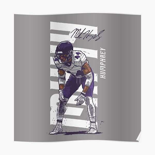 Marlon Humphrey Poster Baltimore Ravens Hand Drawn Poster 