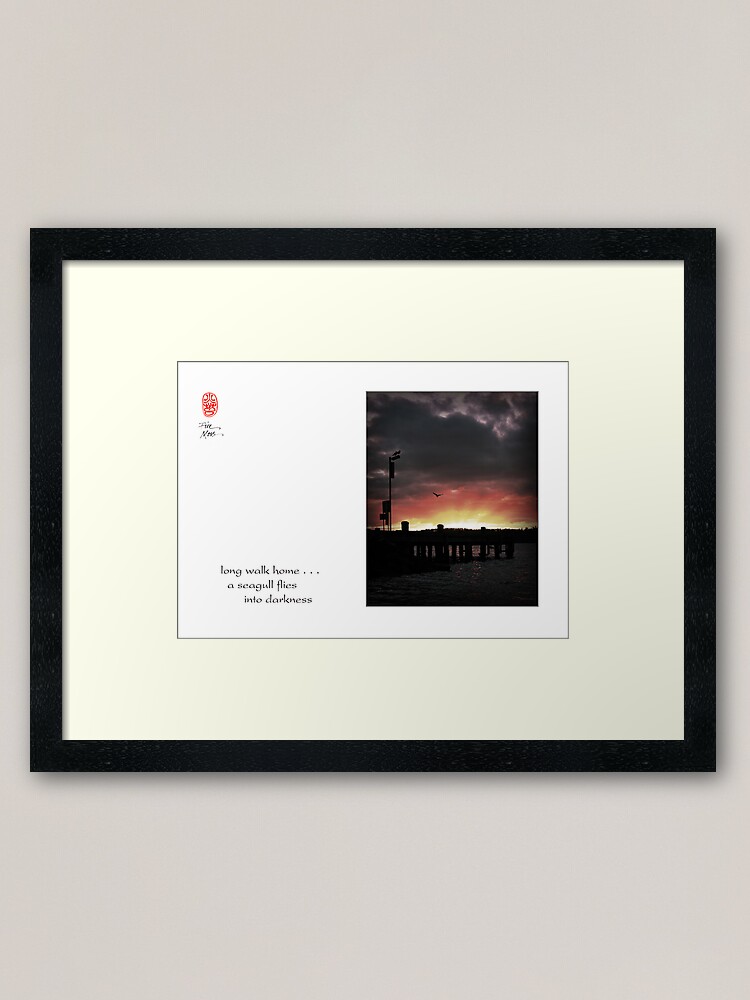 Alternate view of long walk home Framed Art Print