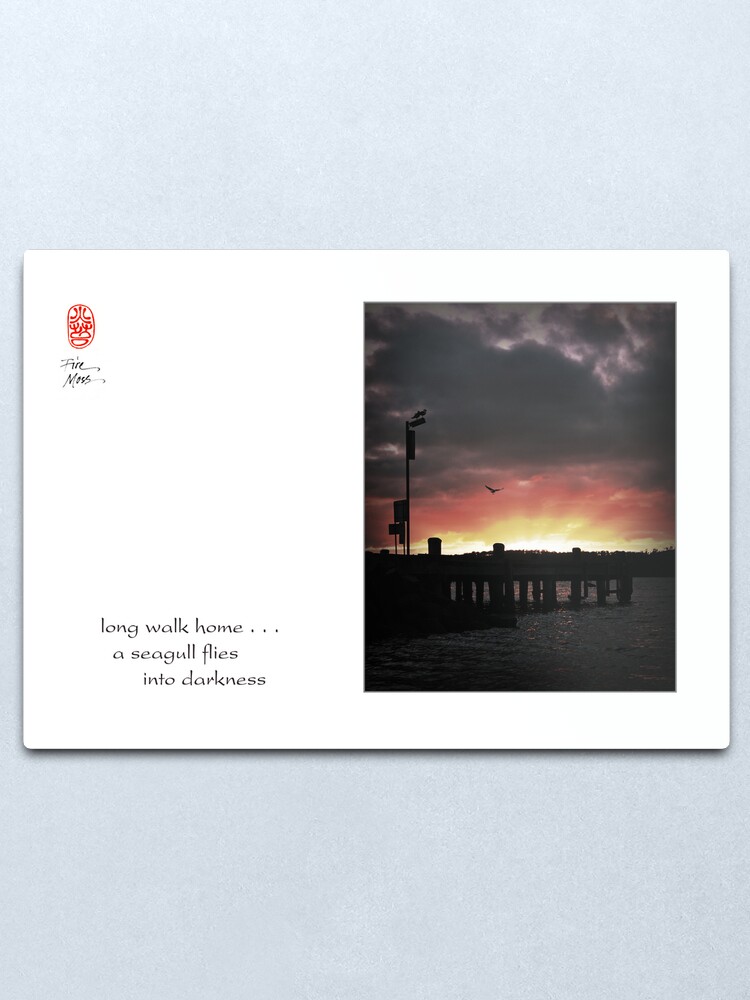 Alternate view of long walk home Metal Print