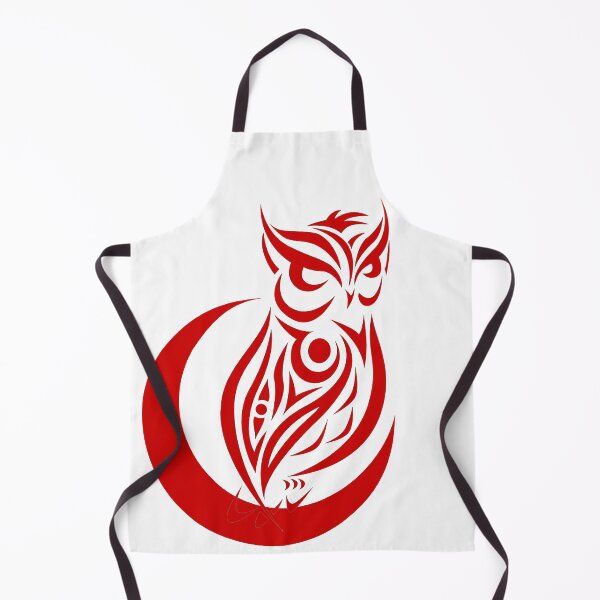 Item preview, Owl Tattoo On The Moon (Red) designed and sold by Summer-Winter.
