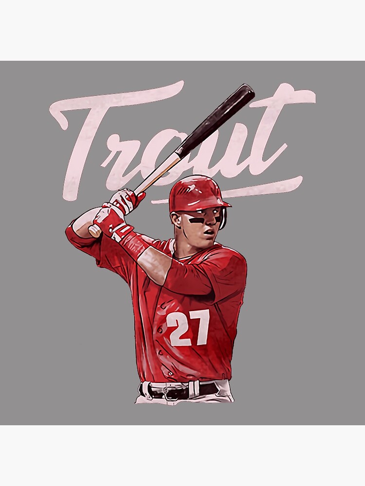 Mike Trout Jersey  Greeting Card for Sale by athleteart20