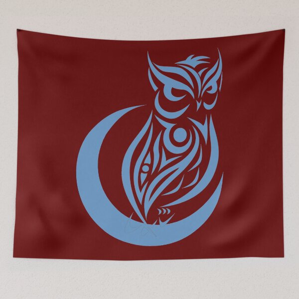 Item preview, Owl Tattoo On The Moon (Turquoise) designed and sold by Summer-Winter.