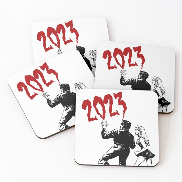 Item preview, '2023 will be a good year' Horror - Retro Design for T-shirts, mugs, phone cases and other accessories designed and sold by Ridiculam Toga.