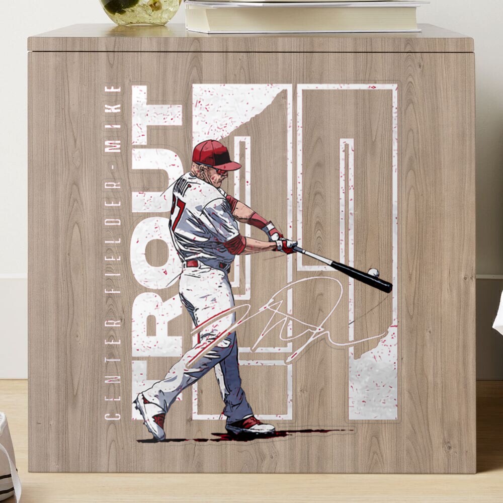 mike trout stretch Sticker for Sale by santuydsgn