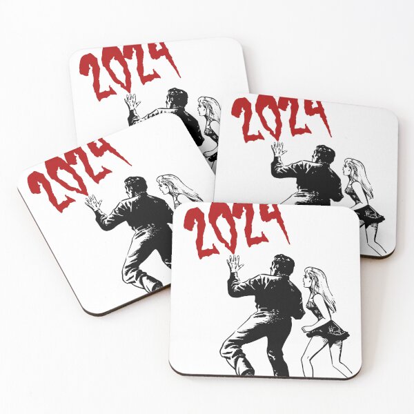 Item preview, '2024 will be a good year' Horror - Retro Design for T-shirts, mugs, phone cases and other accessories designed and sold by Ridiculam Toga.