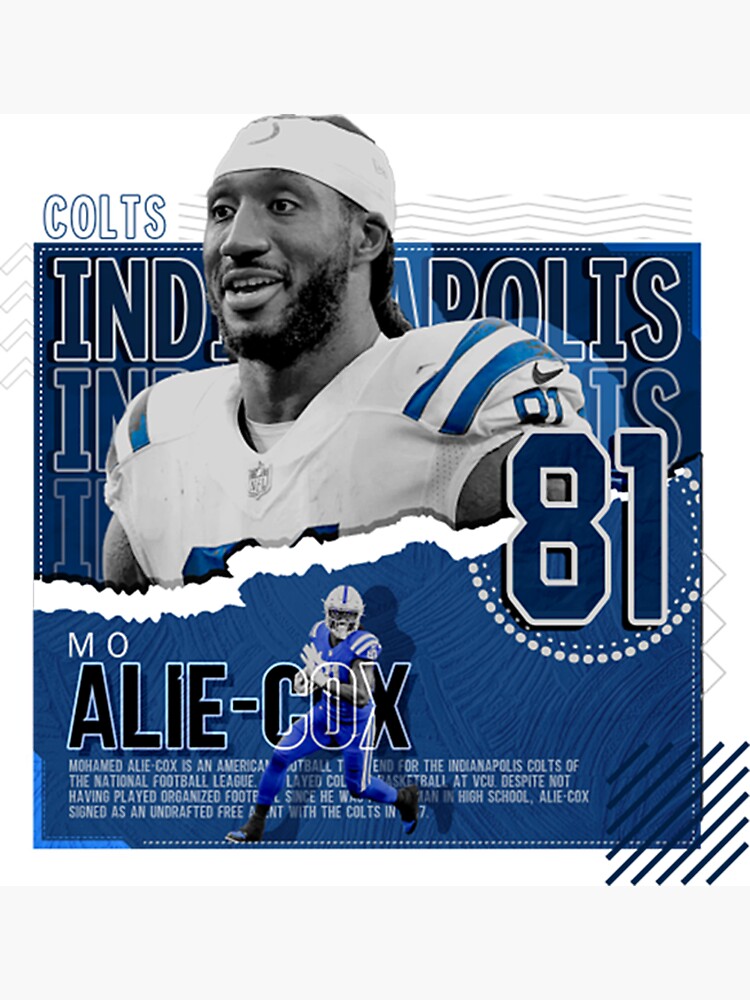 mo alie cox football paper poster colts' Magnet for Sale by