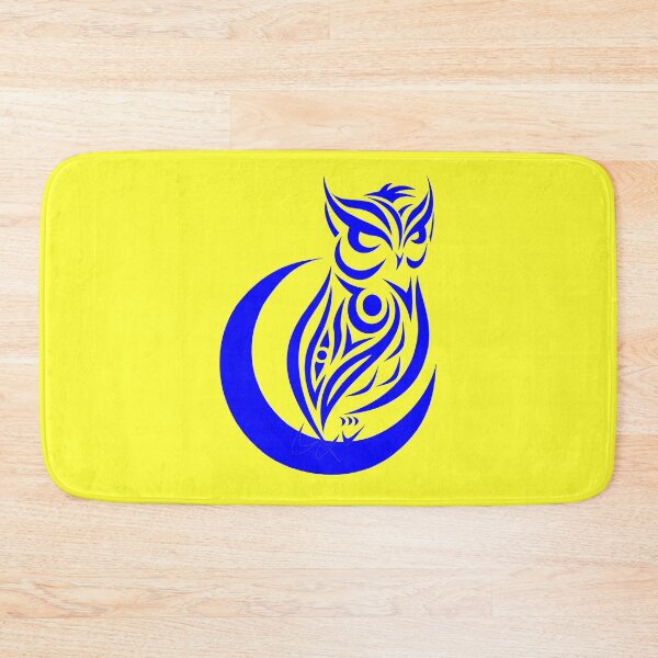 Item preview, Owl Tattoo On The Moon (Blue) designed and sold by Summer-Winter.