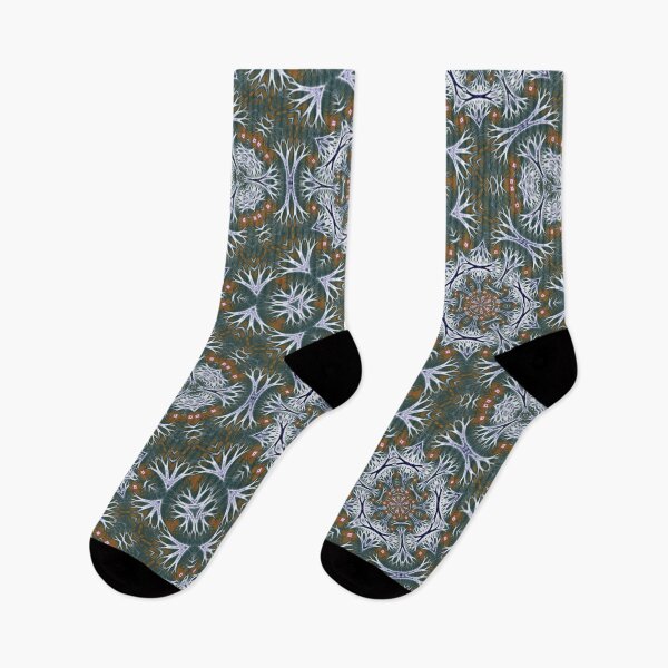 Item preview, Hexagonal Floral Fractal Pattern designed and sold by jean-nicolas.