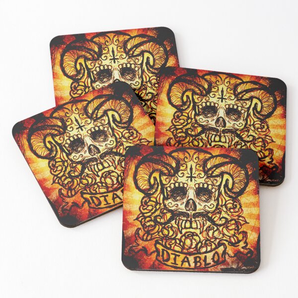 Item preview, El Diablo Sugar Skull designed and sold by ShayneoftheDead.
